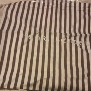 Henri Bendel Brown and White Striped Bag - 2
